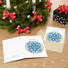 Load image into Gallery viewer, #5 Throat Chakra Mandala Card