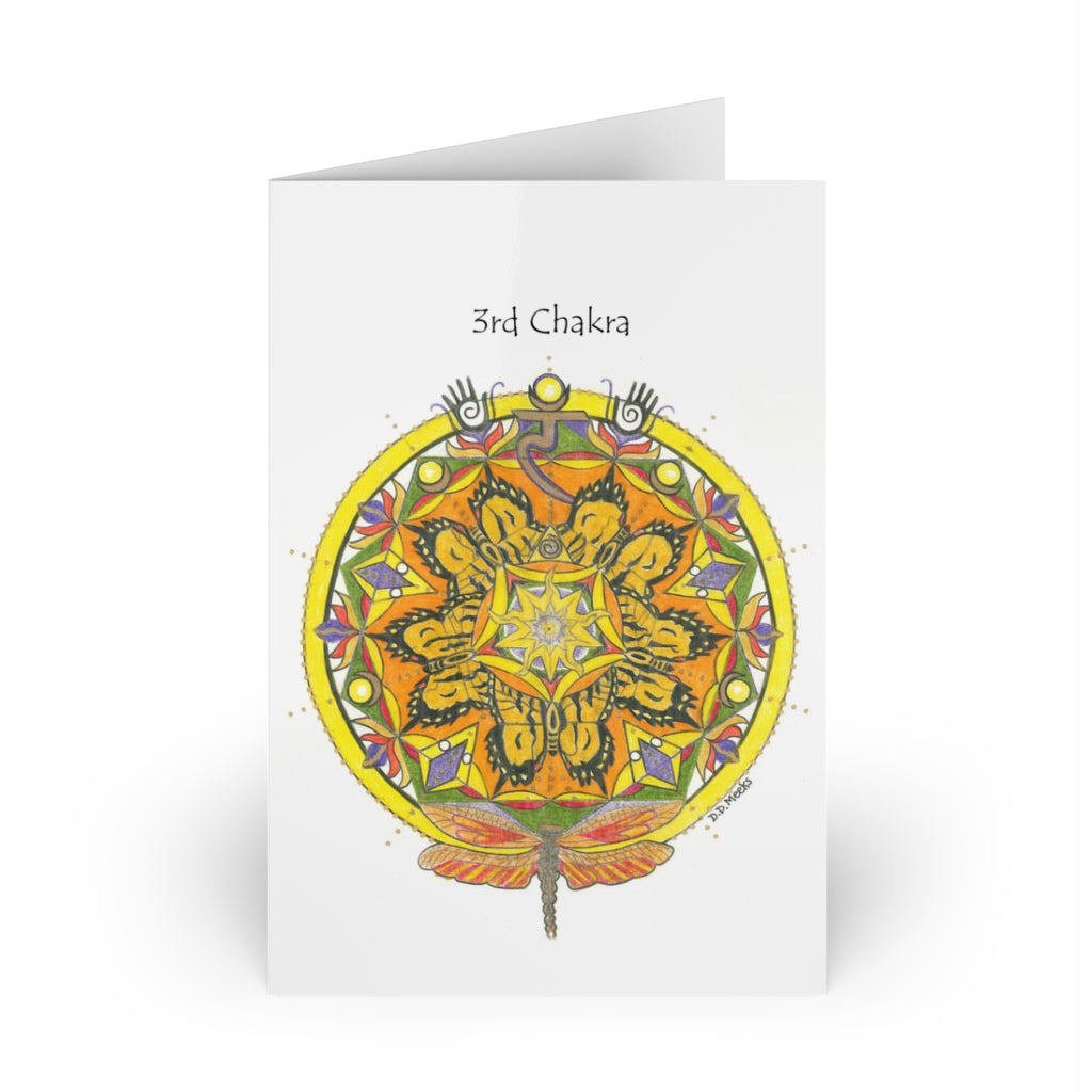 #3 Solar Plexus Chakra Mandala Card