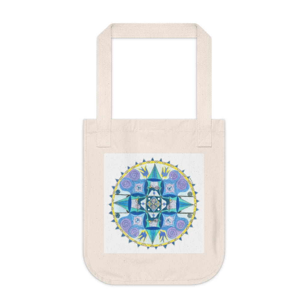 #5 Throat Chakra Mandala Tote