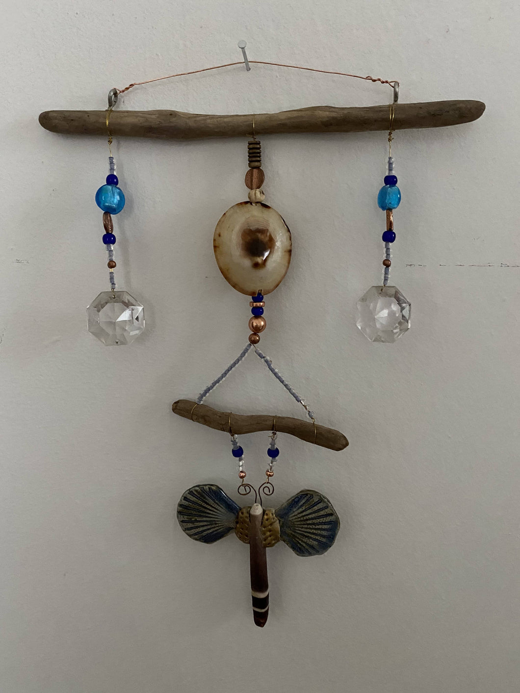 Mini Dragonfly Driftwood Sun Pendulum