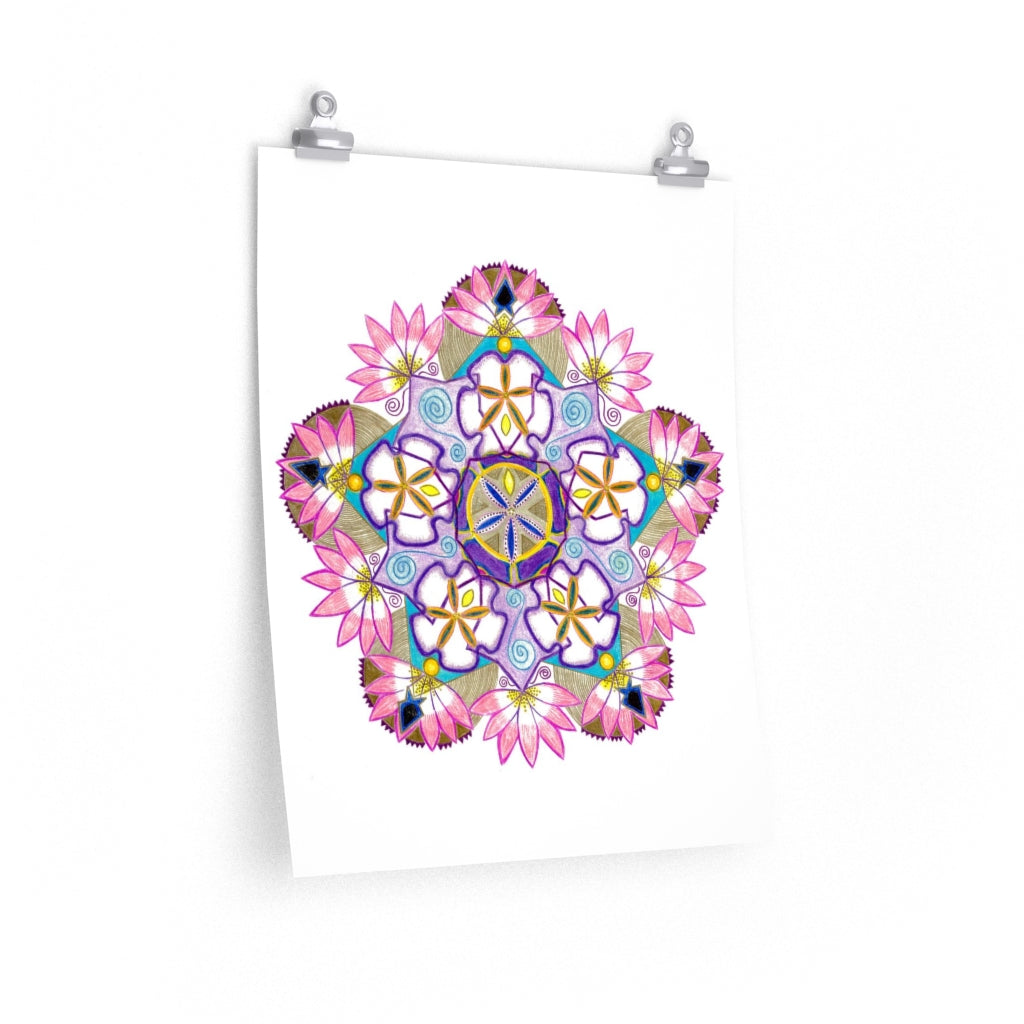 #7 Crown Chakra Mandala Print