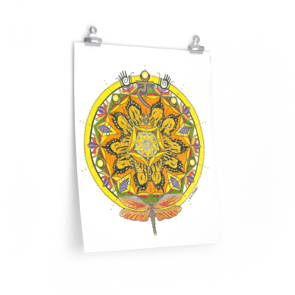 #3 Solar Plexus Chakra Mandala Print