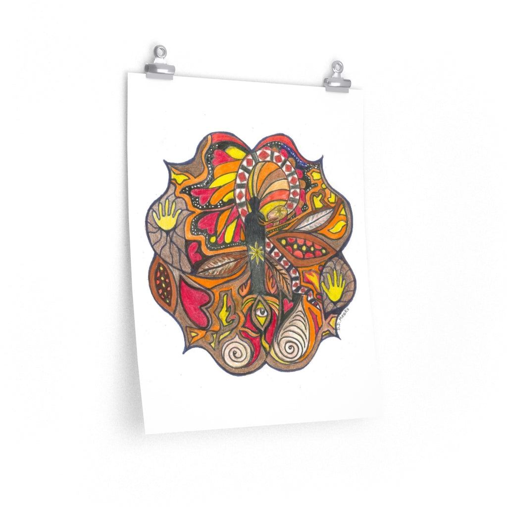 #1 Root Chakra Mandala Print